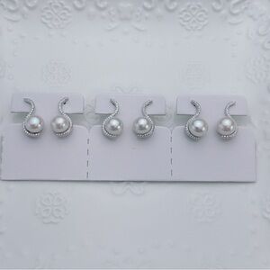 E60 S925 High Quality Freshwater Edison Pearl Earrings